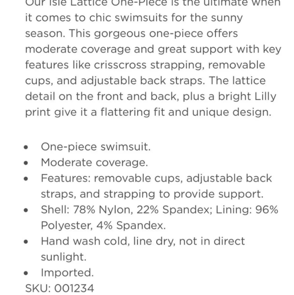 Lilly Pulitzer Sway This Way Swimsuit - Picture 5 of 5